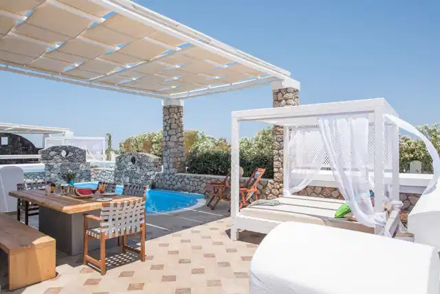 Secret Earth Villas - Santorini Terrasse