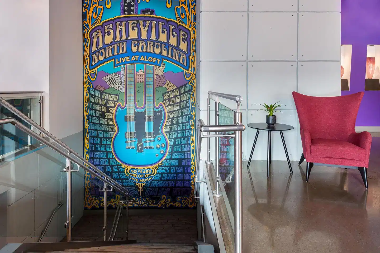 Aloft Asheville Downtown Lobby