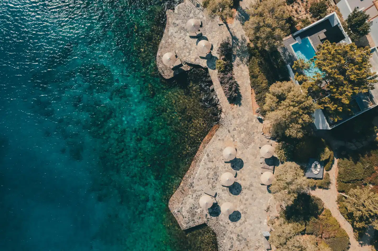 Minos Beach Art Luftaufnahme