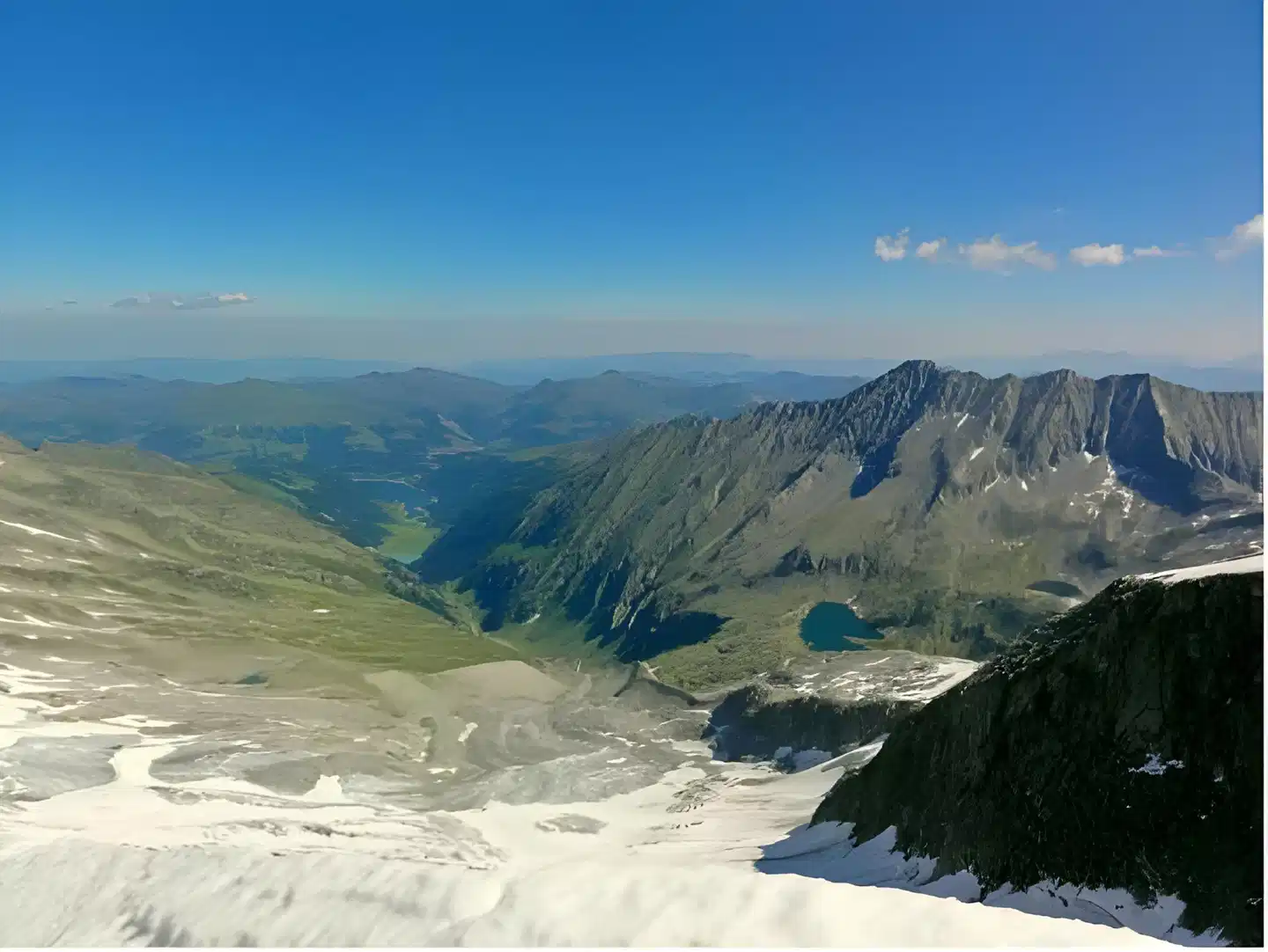 Gletscherblick Landschaft