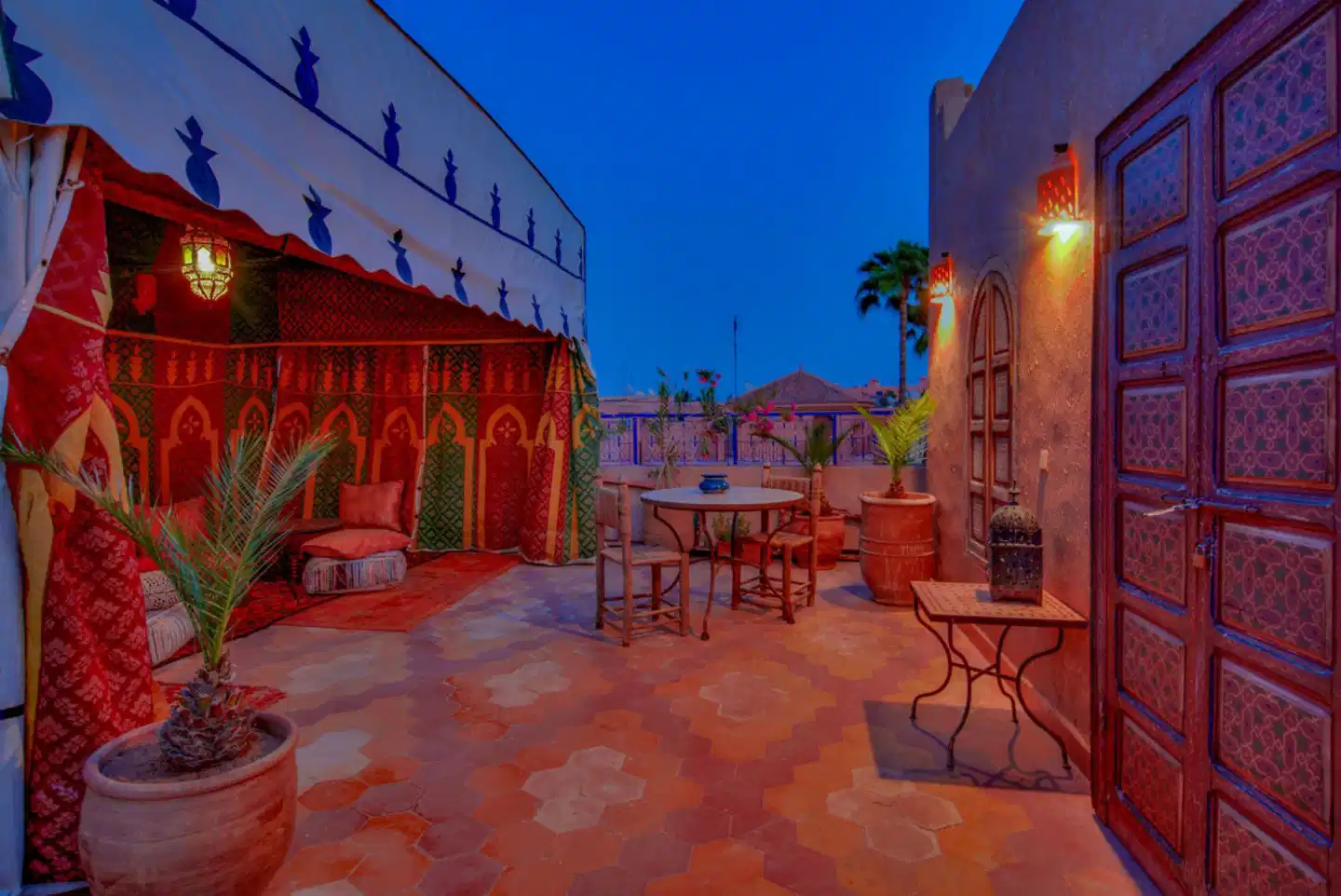 Riad La Villa Bleue Terrasse