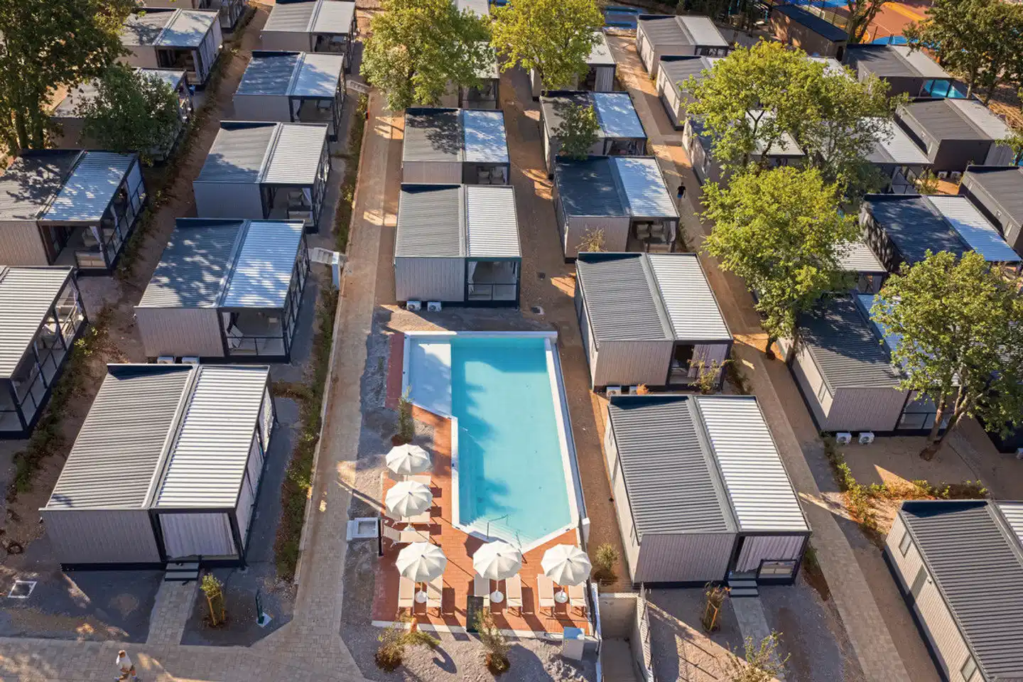 Aminess Atea Camping Resort Mobile Homes Terrasse
