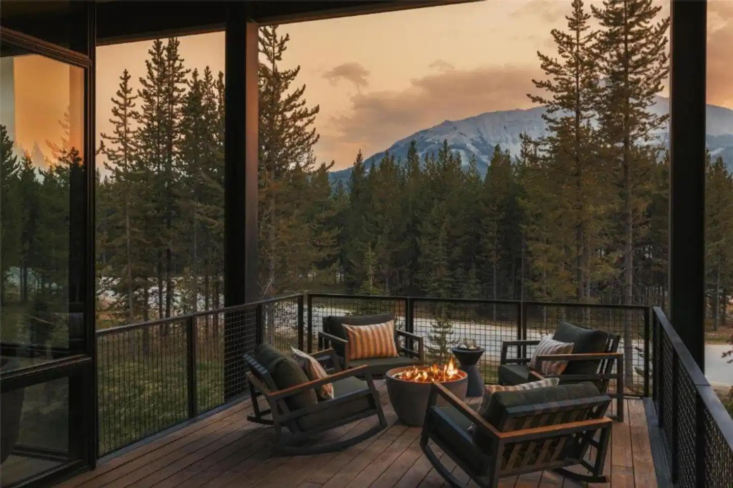 One&Only Moonlight Basin Resort Terrasse