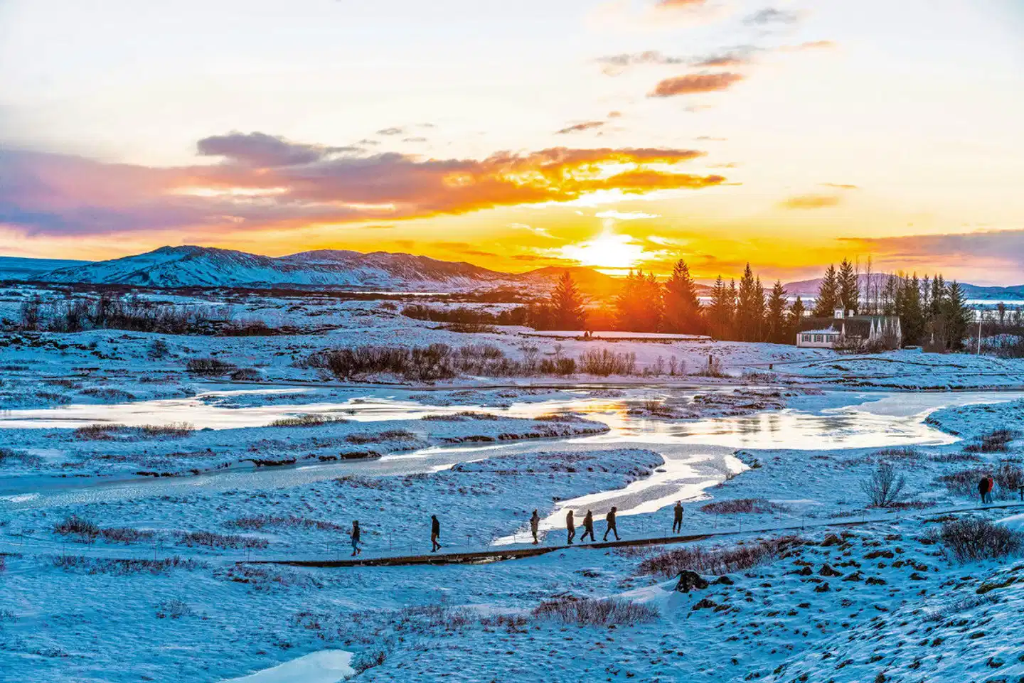 Winterliche Höhepunkte rund um Reykjavik Landschaft