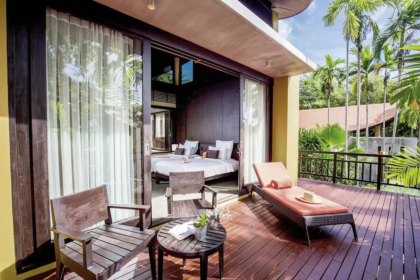 New Star Beach Resort Terrasse