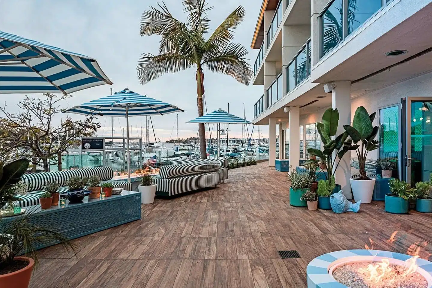 Marina del Rey Hotel Terrasse