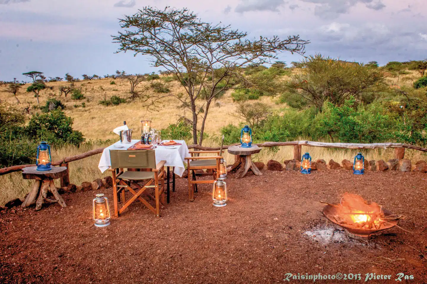 Elewana Sky Safari Tansania Terrasse