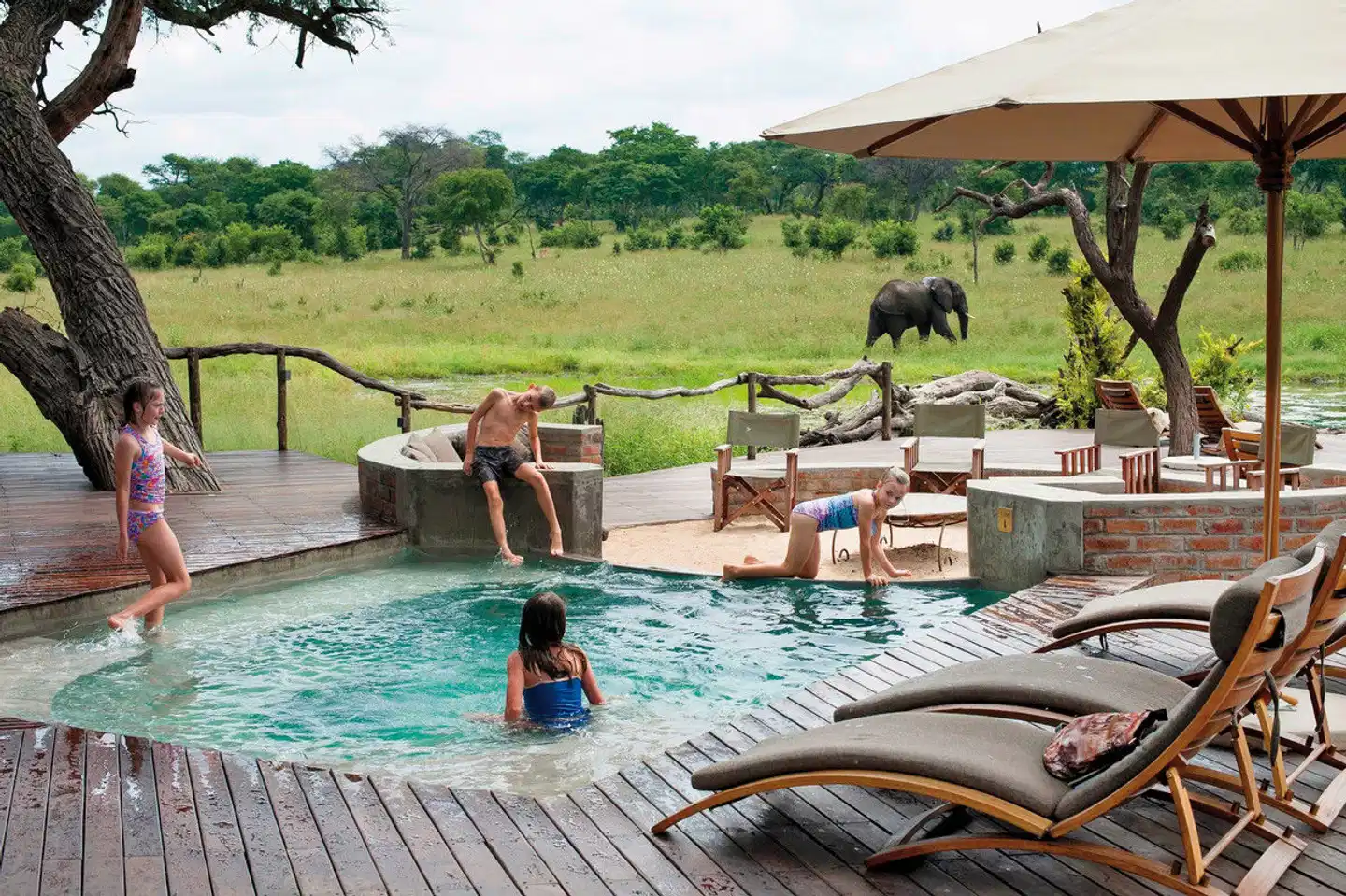 Familien Safari mit African Bush Camps Pool