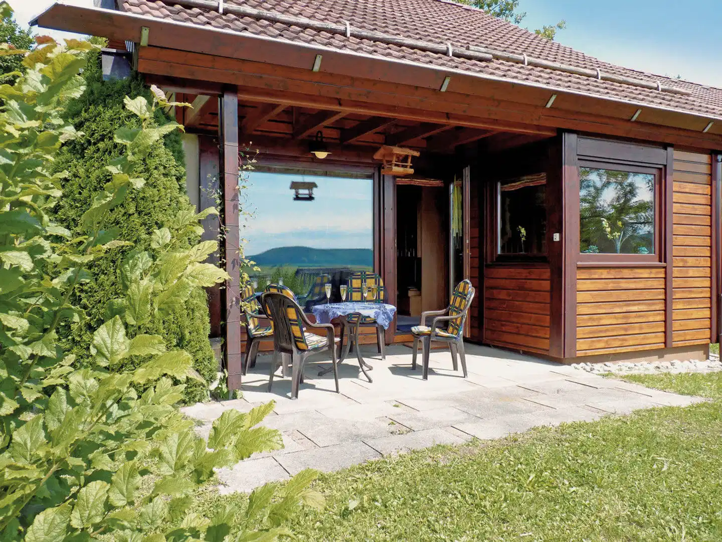 Feriendorf Öfingen Terrasse