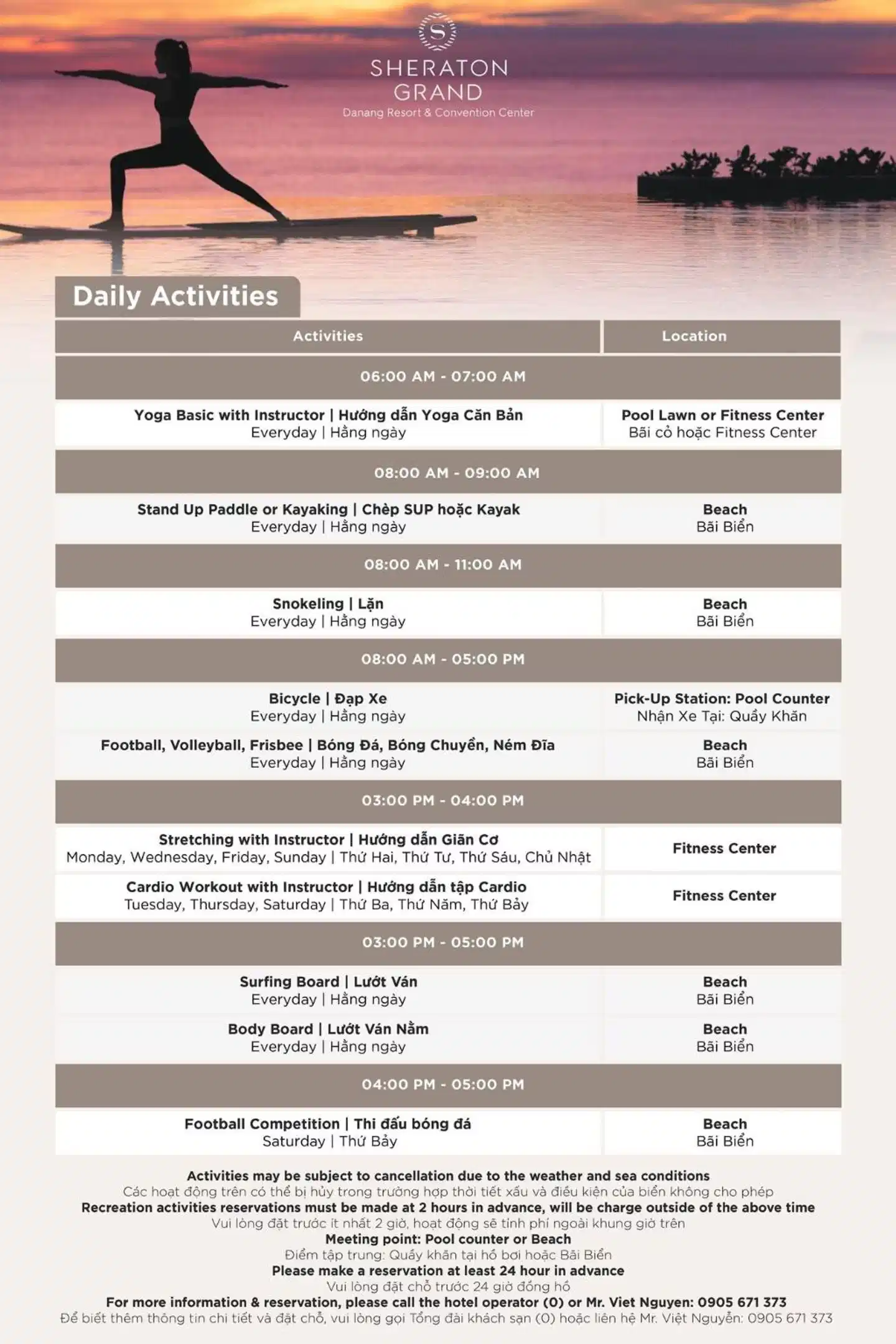 Sheraton Grand Danang Resort Landkarte