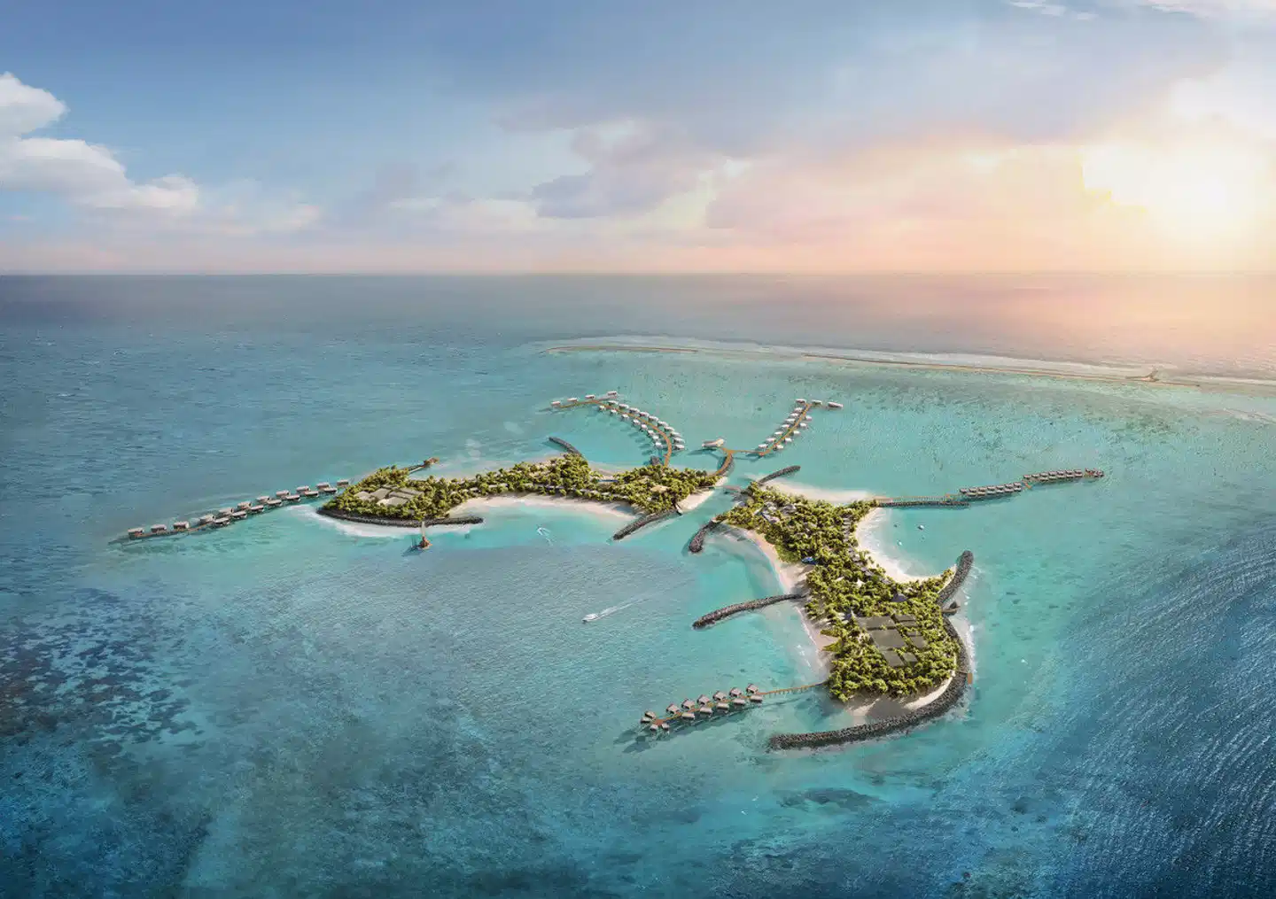 Centara Grand Lagoon Maldives Landschaft