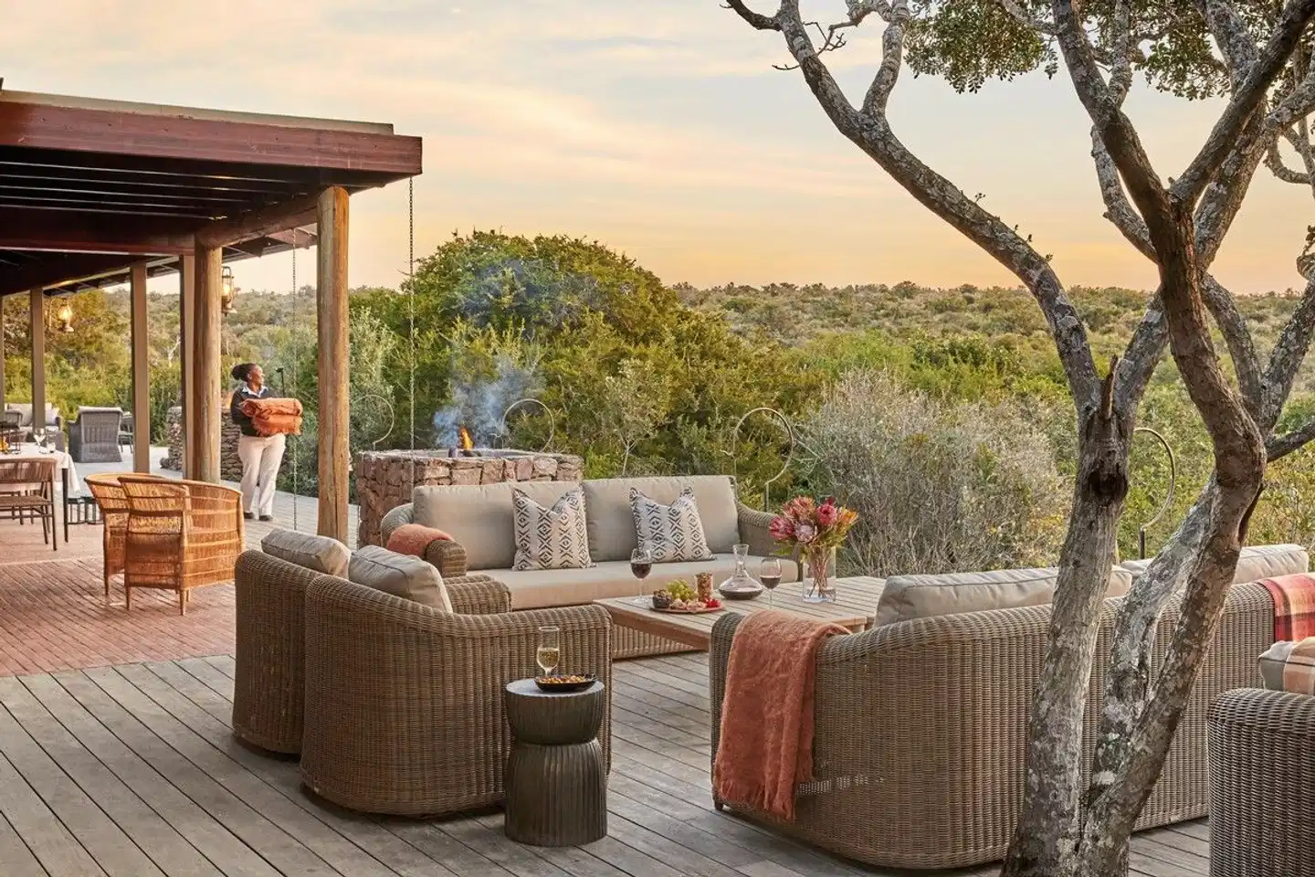 Kwandwe Private Game Reserve Terrasse