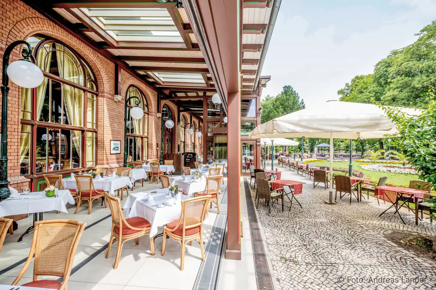 Dorint Herrenkrug Parkhotel Magdeburg Terrasse