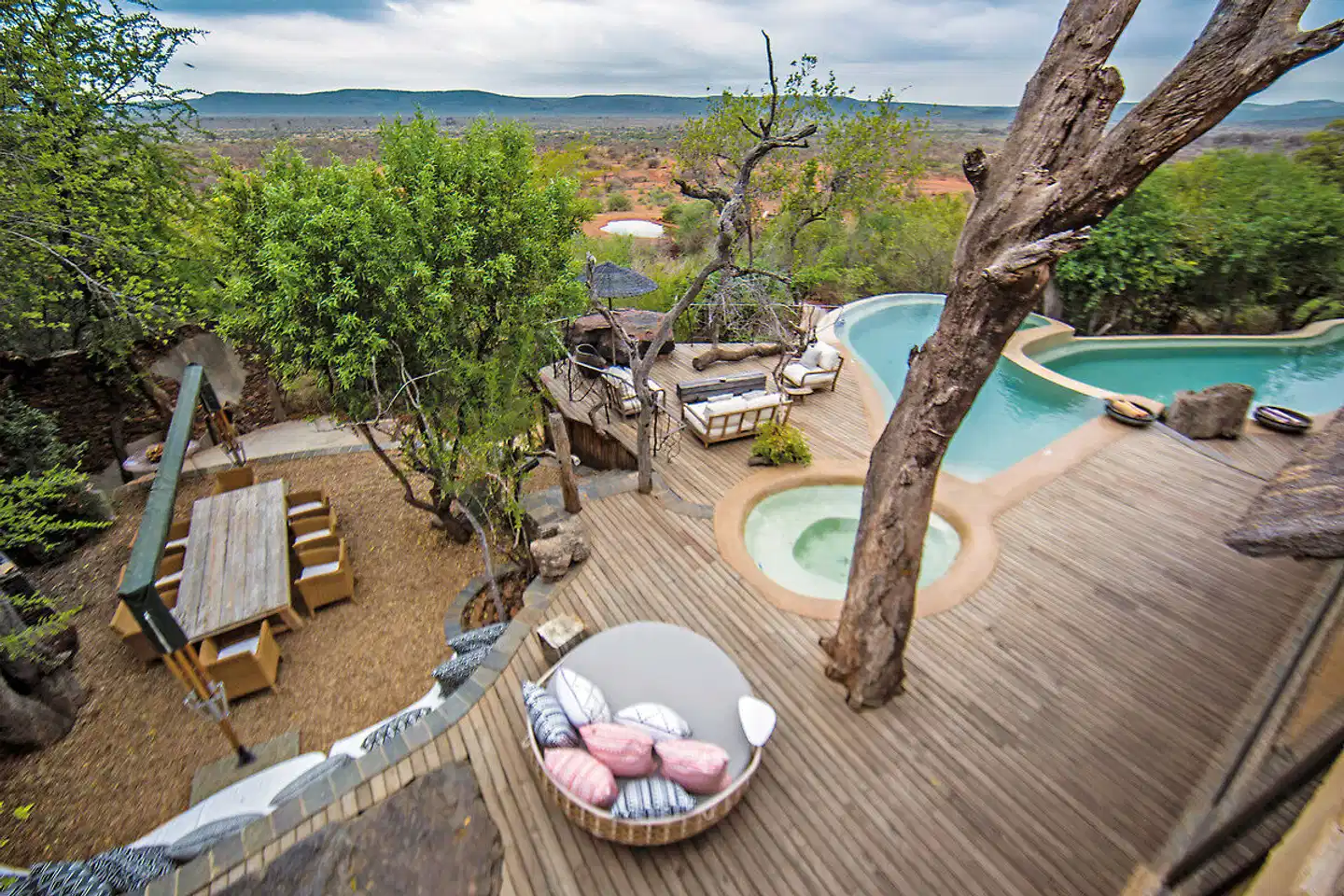 Molori Safari Lodge Terrasse