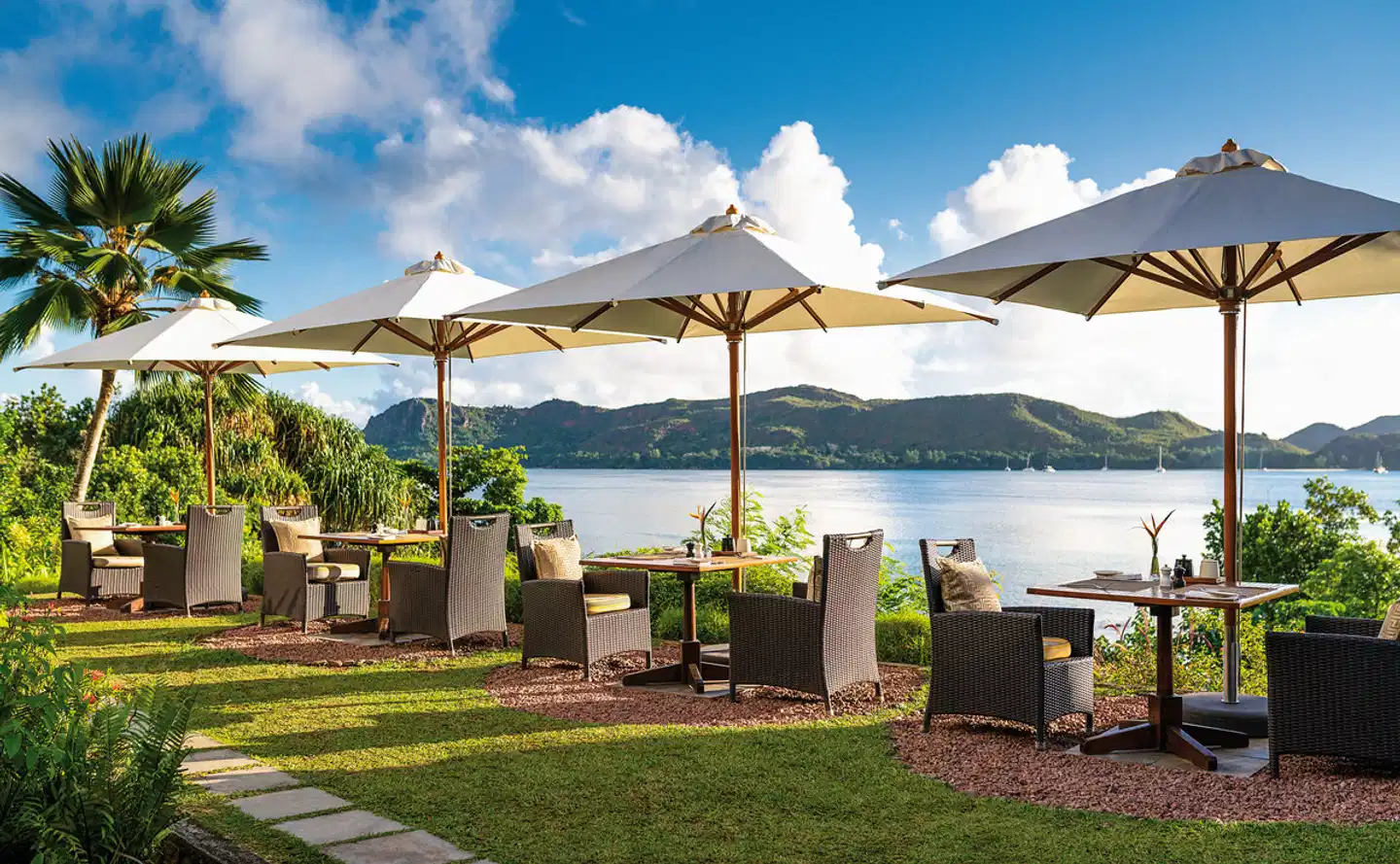 Raffles Seychelles Garten