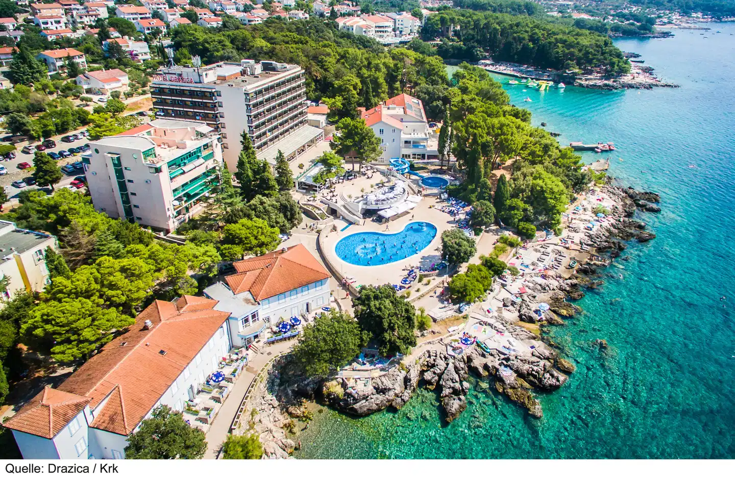 Drazica Hotel Aussenansicht