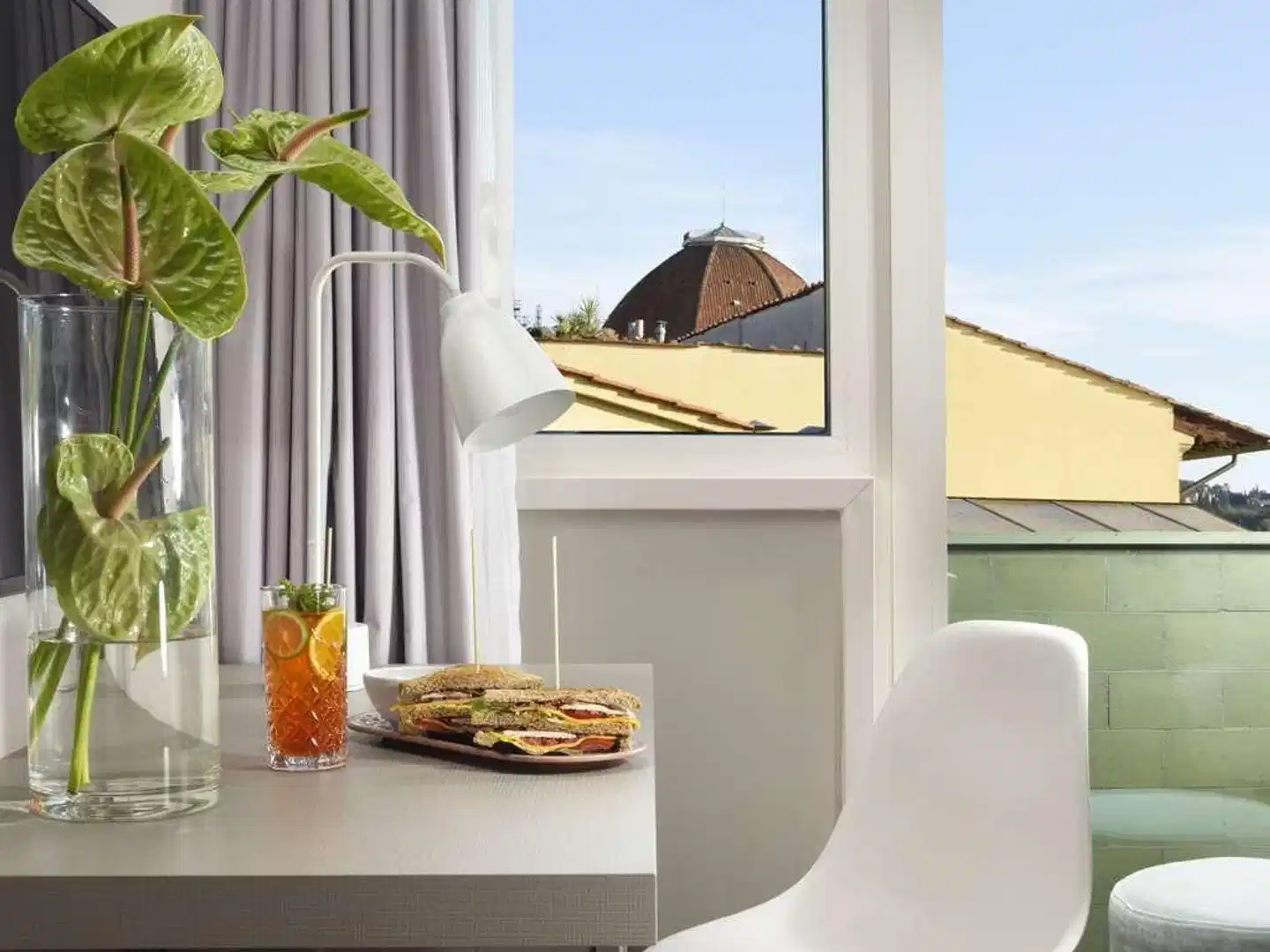 Glance Hotel In Florence Terrasse