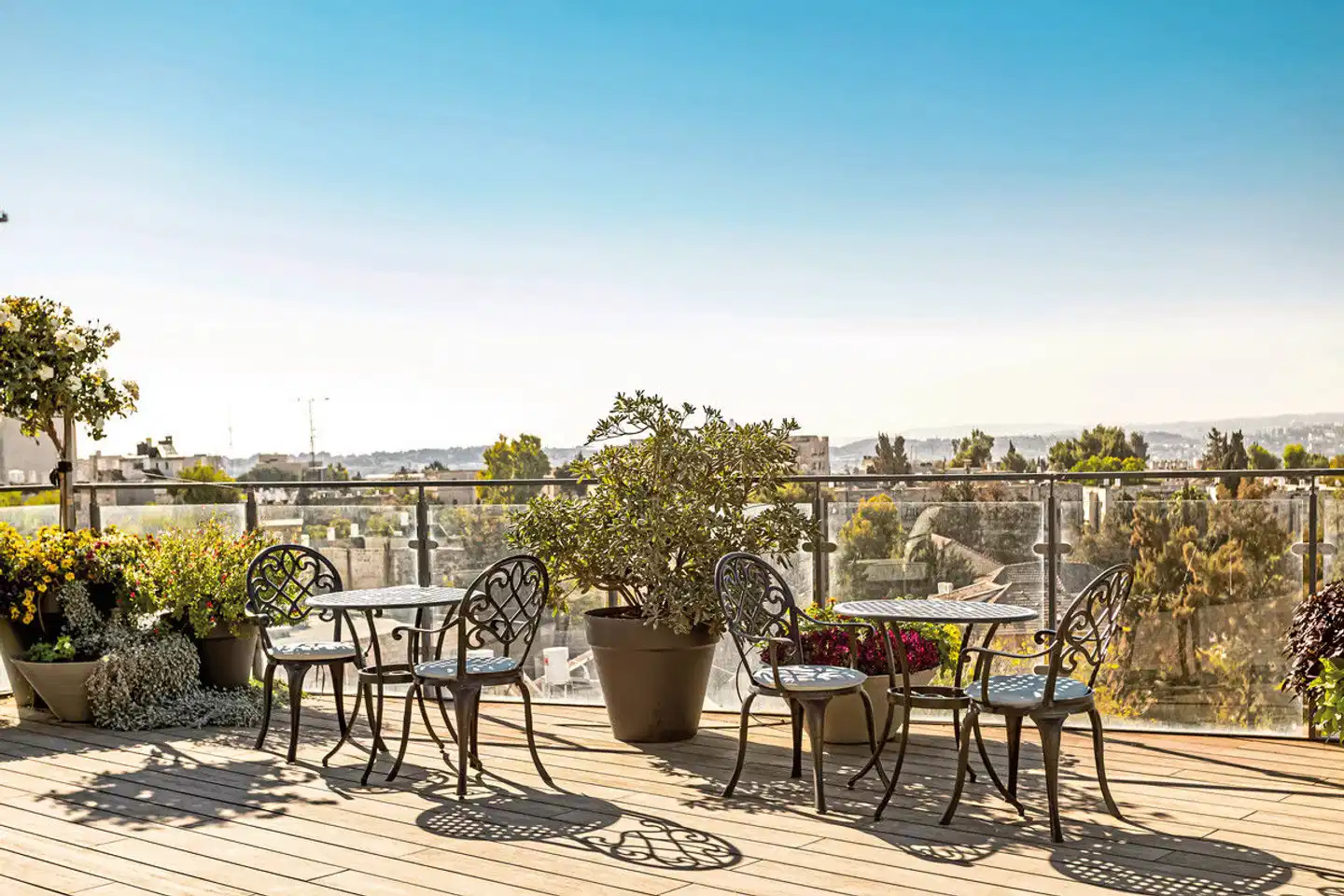 Bezalel Hotel Jerusalem Terrasse