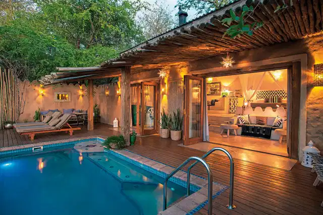 Tongabezi Lodge Terrasse