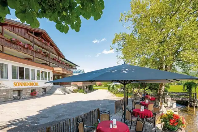 Hotel Sonnenbichl am Rotfischbach Terrasse