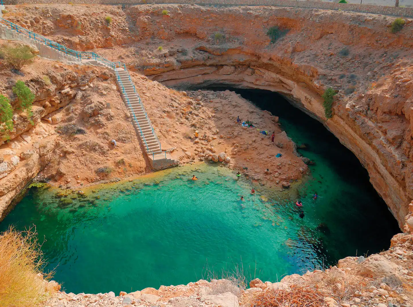Das Königreich Oman zu Fuß entdecken Landschaft