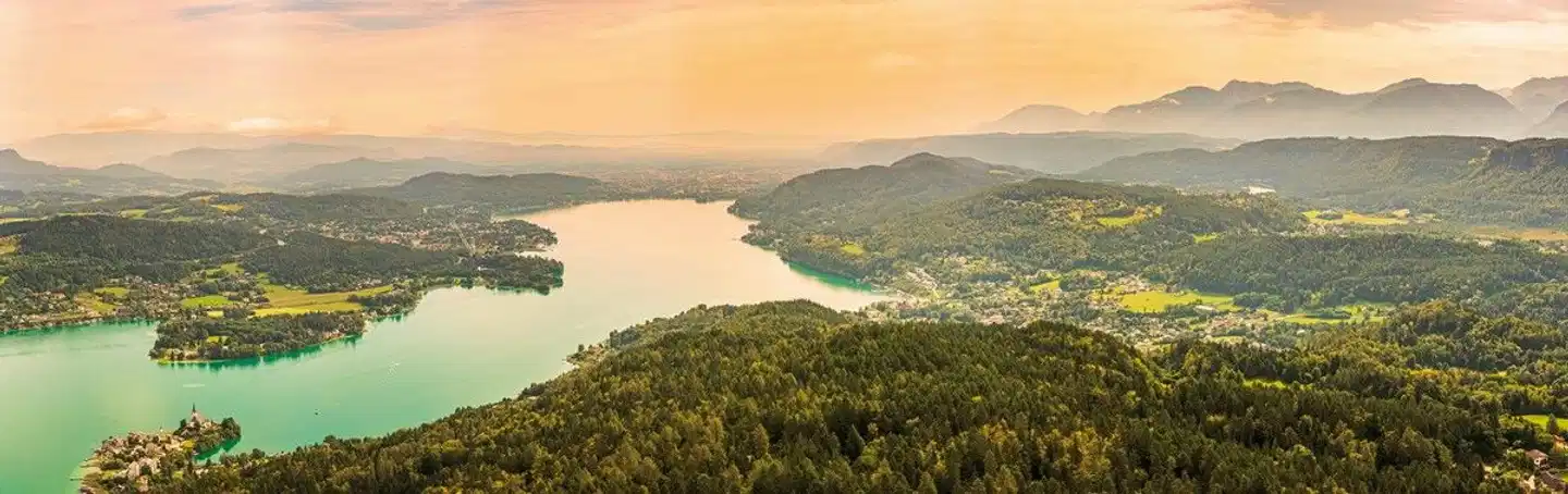 Drau Radweg & Kärntner Seen von Lienz nach Klagenfurt Landschaft