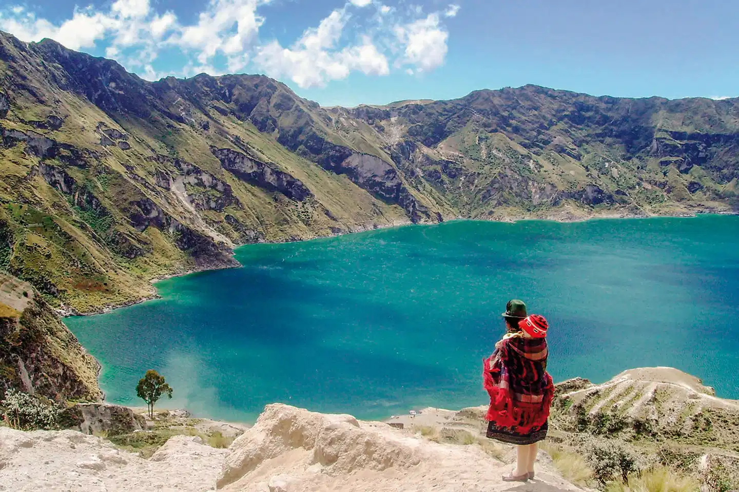Farbenprächtiges Ecuador Landschaft