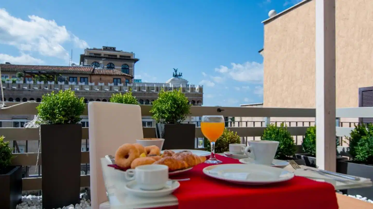 Hotel Castellino Roma Terrasse