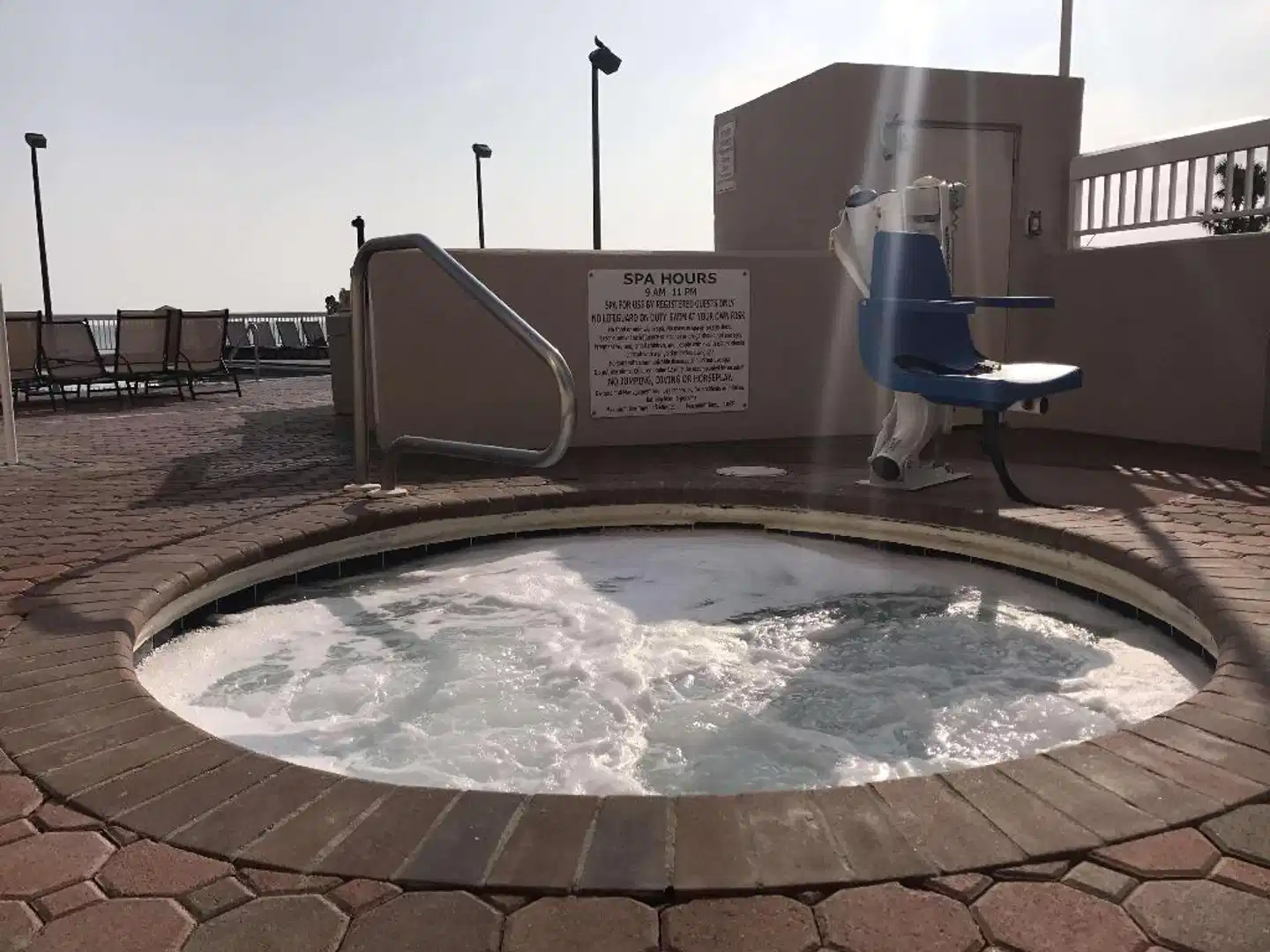Hampton Inn Daytona Shores-Oceanfront Terrasse