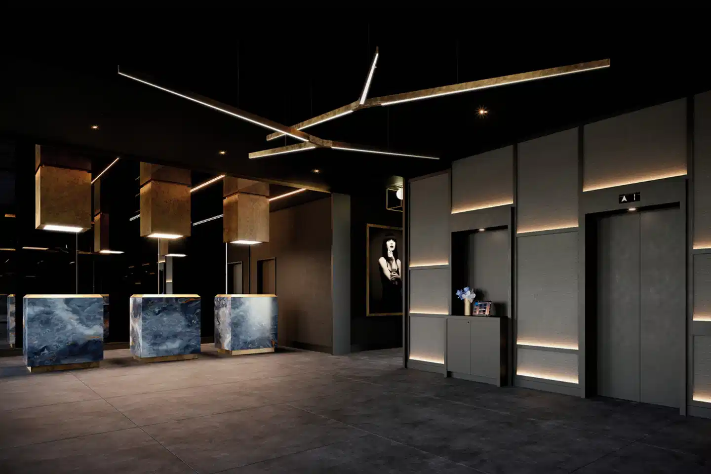 Hotel AMANO East Side Lobby