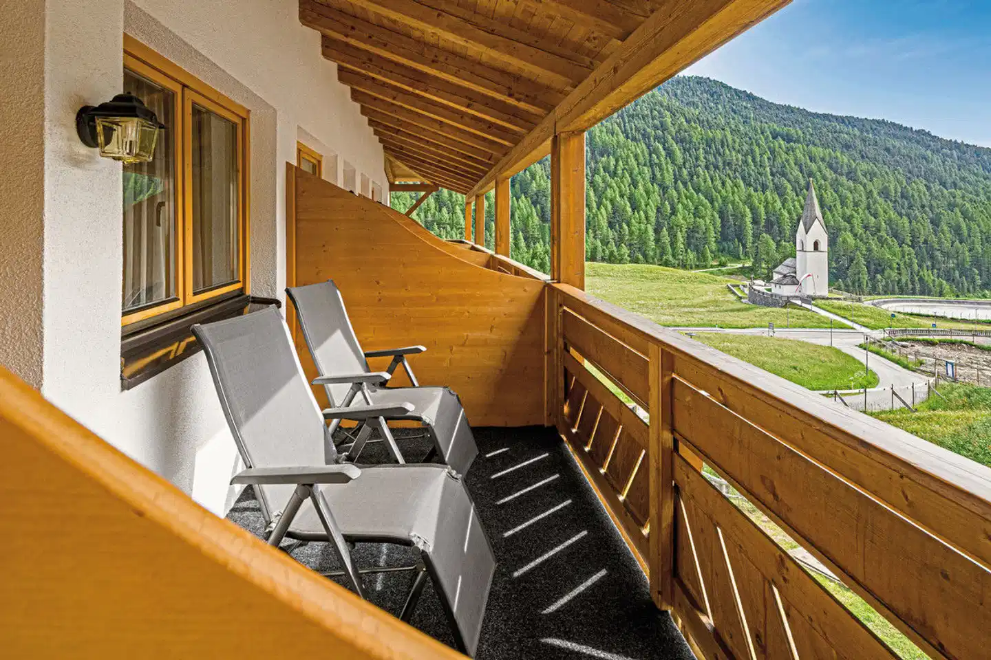 Langtaufererhof Terrasse