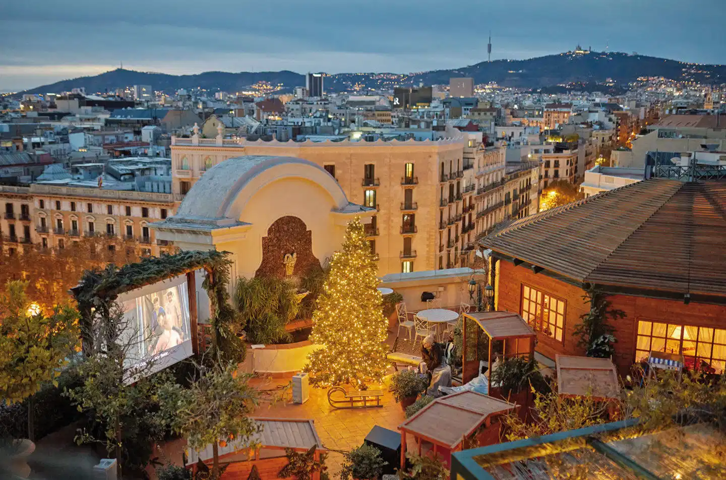 El Palace Hotel Barcelona Terrasse