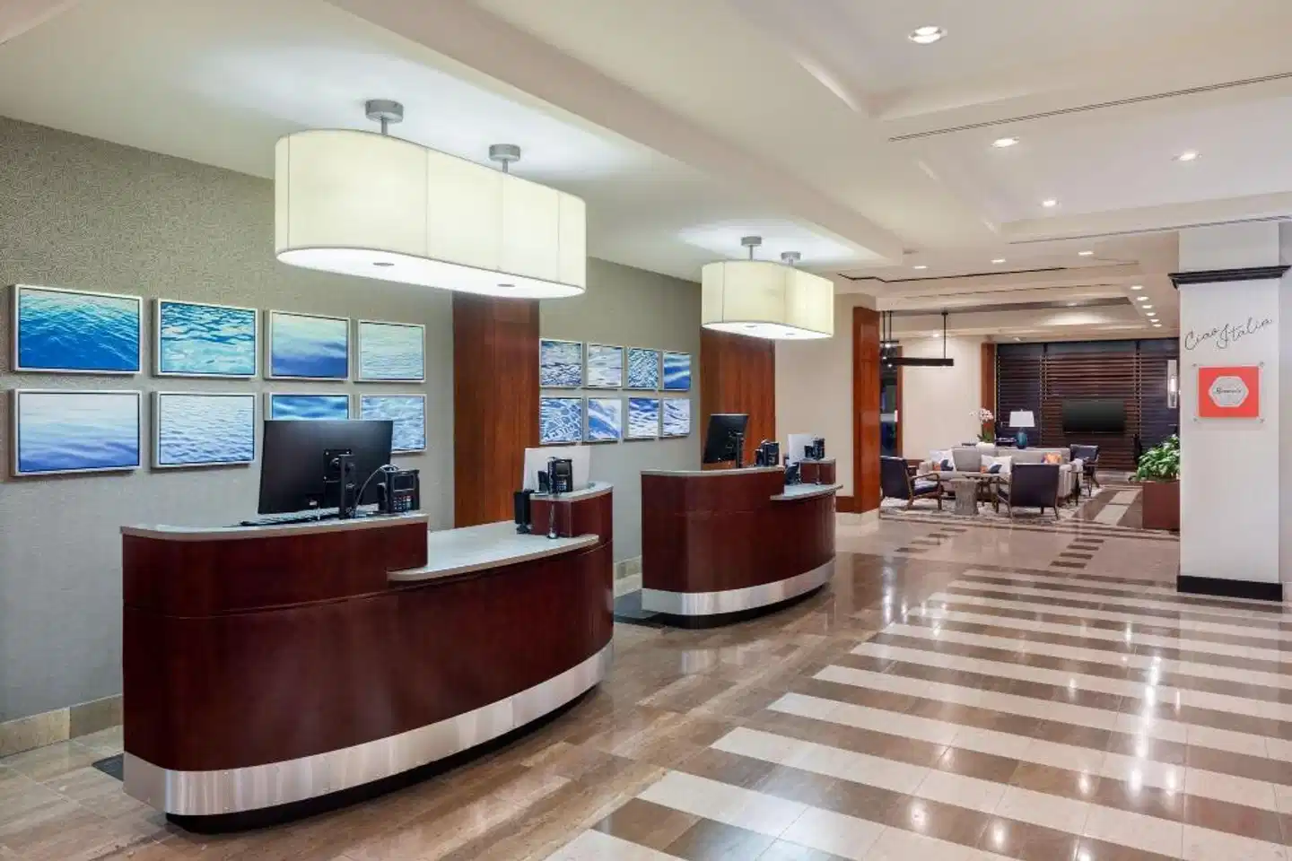 Sheraton Lincoln Harbor Hotel Lobby