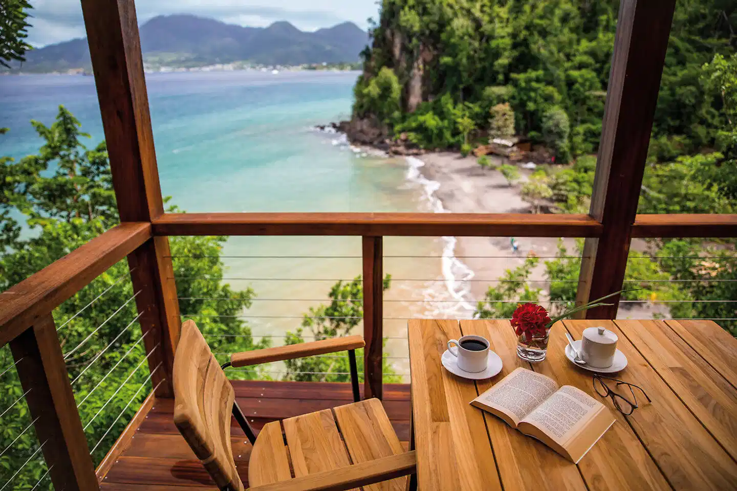 Secret Bay Dominica Terrasse