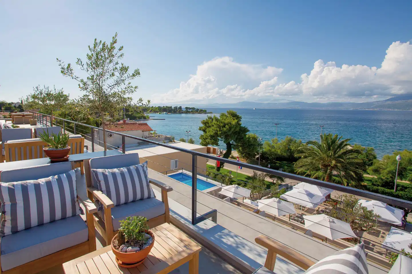 Osam Supetar Adults Only Terrasse