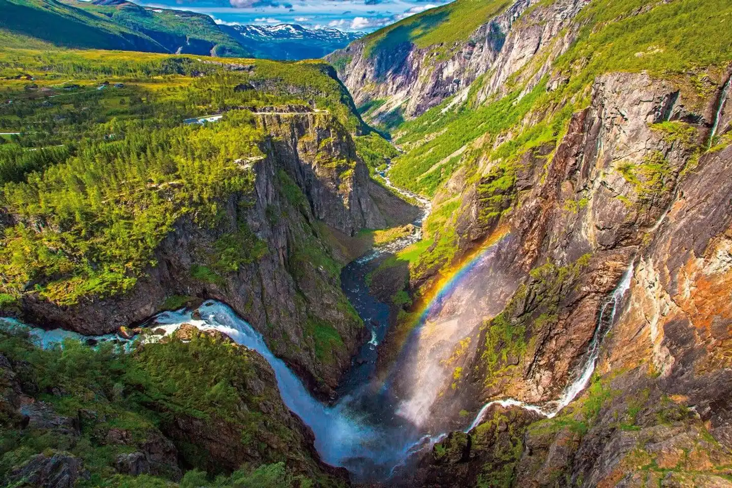 Fjorde, Gletscher und historische Hotels Landschaft