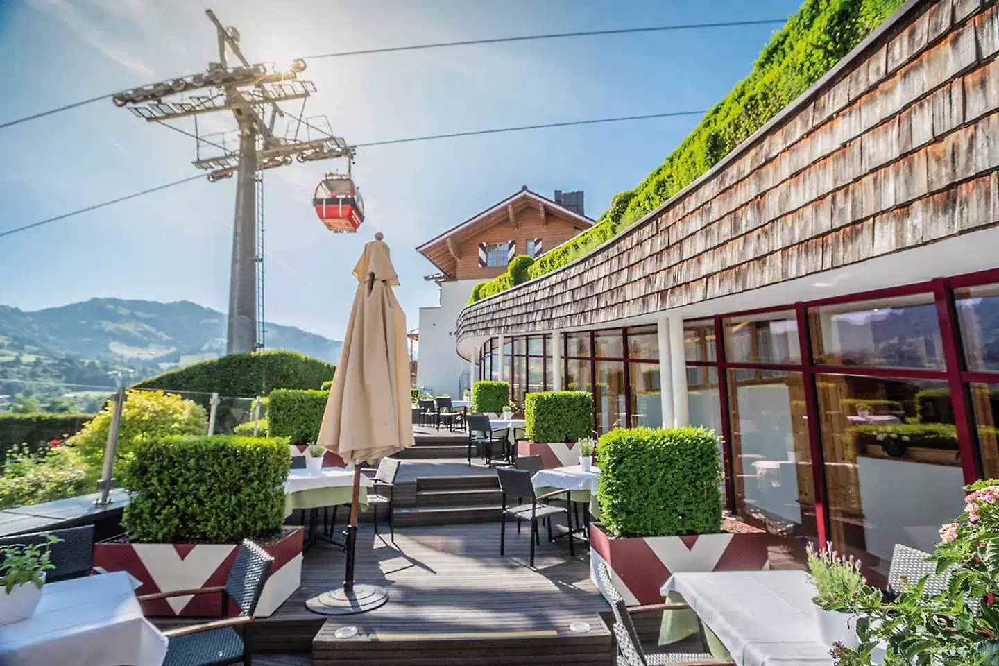 Kaiserhof Kitzbühel Terrasse