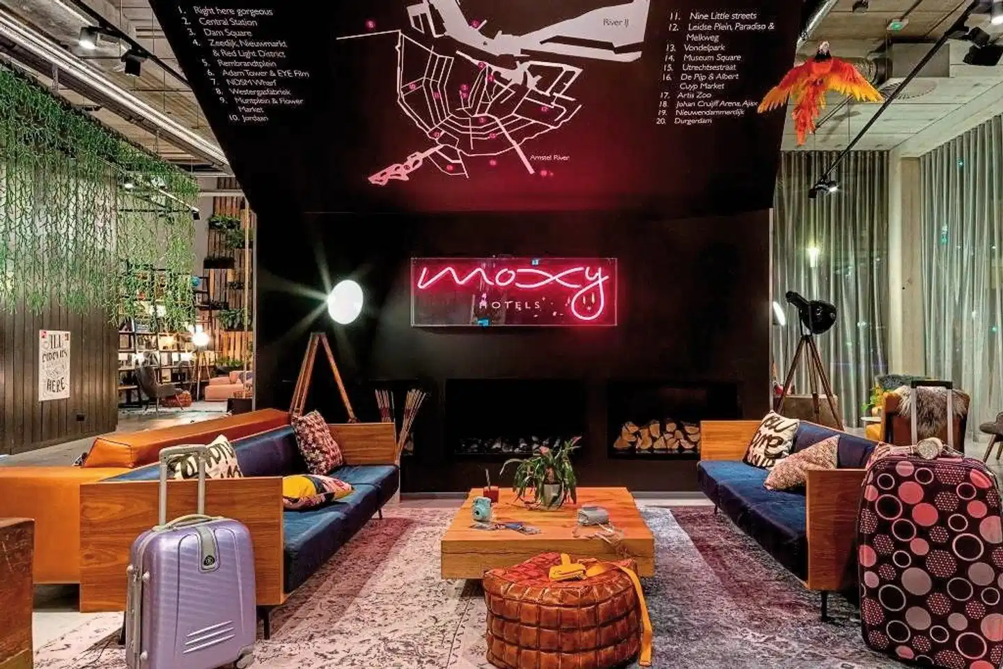 Moxy Amsterdam Houthavens Lobby