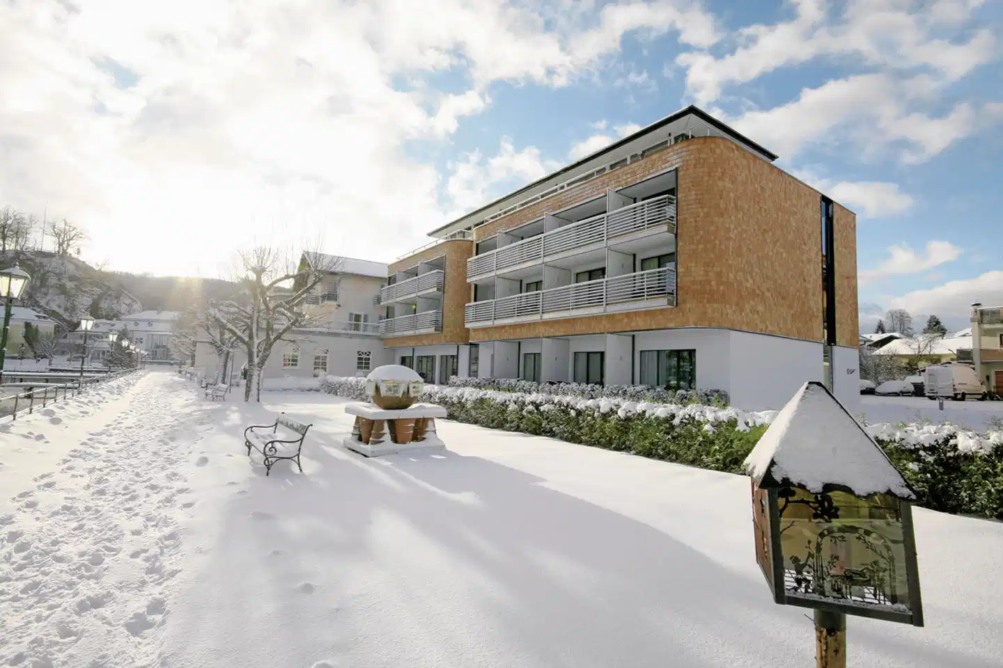 Seeside Hotel Seewirt Mattsee Terrasse