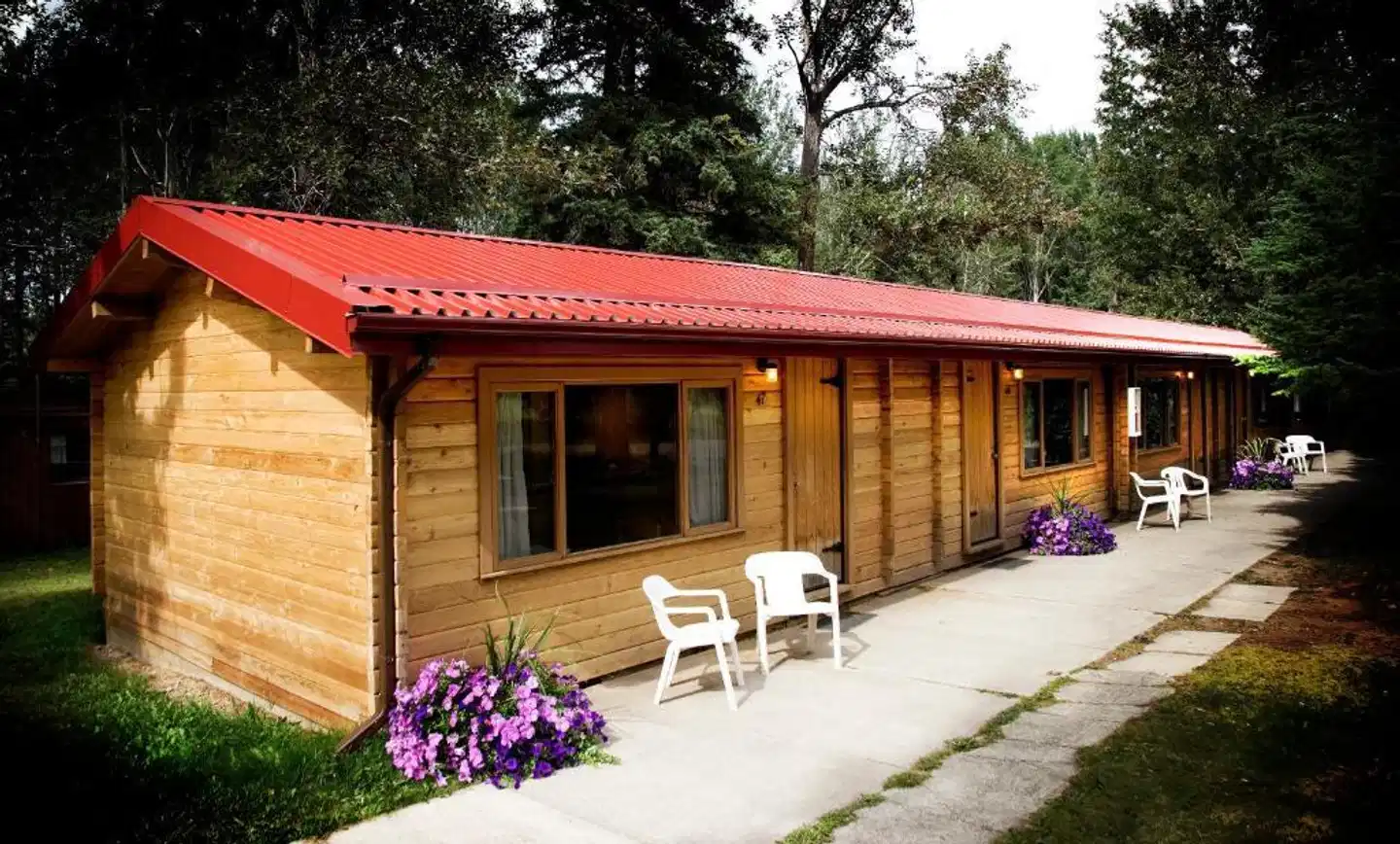 Miette Mountain Cabins Terrasse