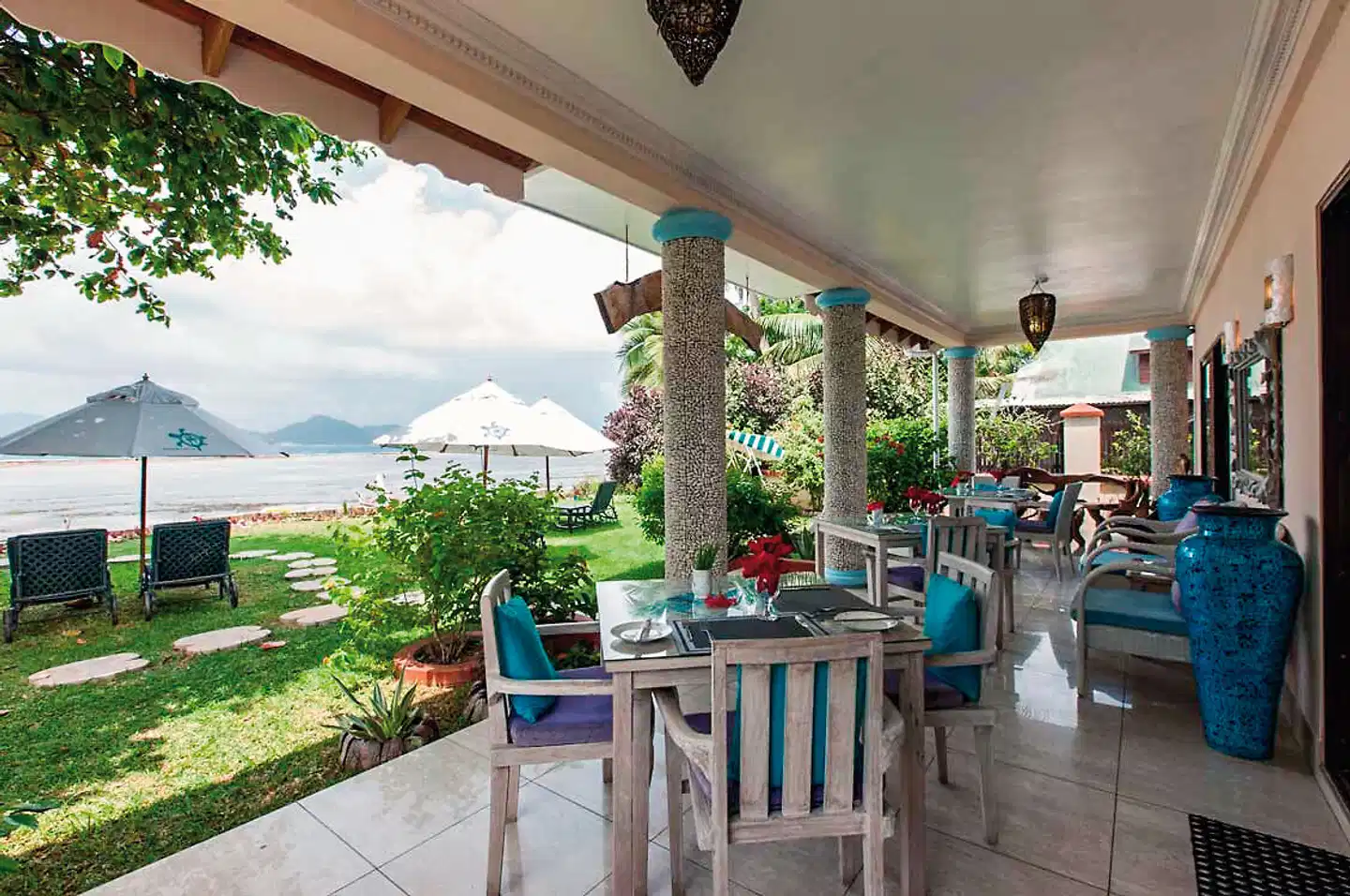 Le Relax Beach House Terrasse