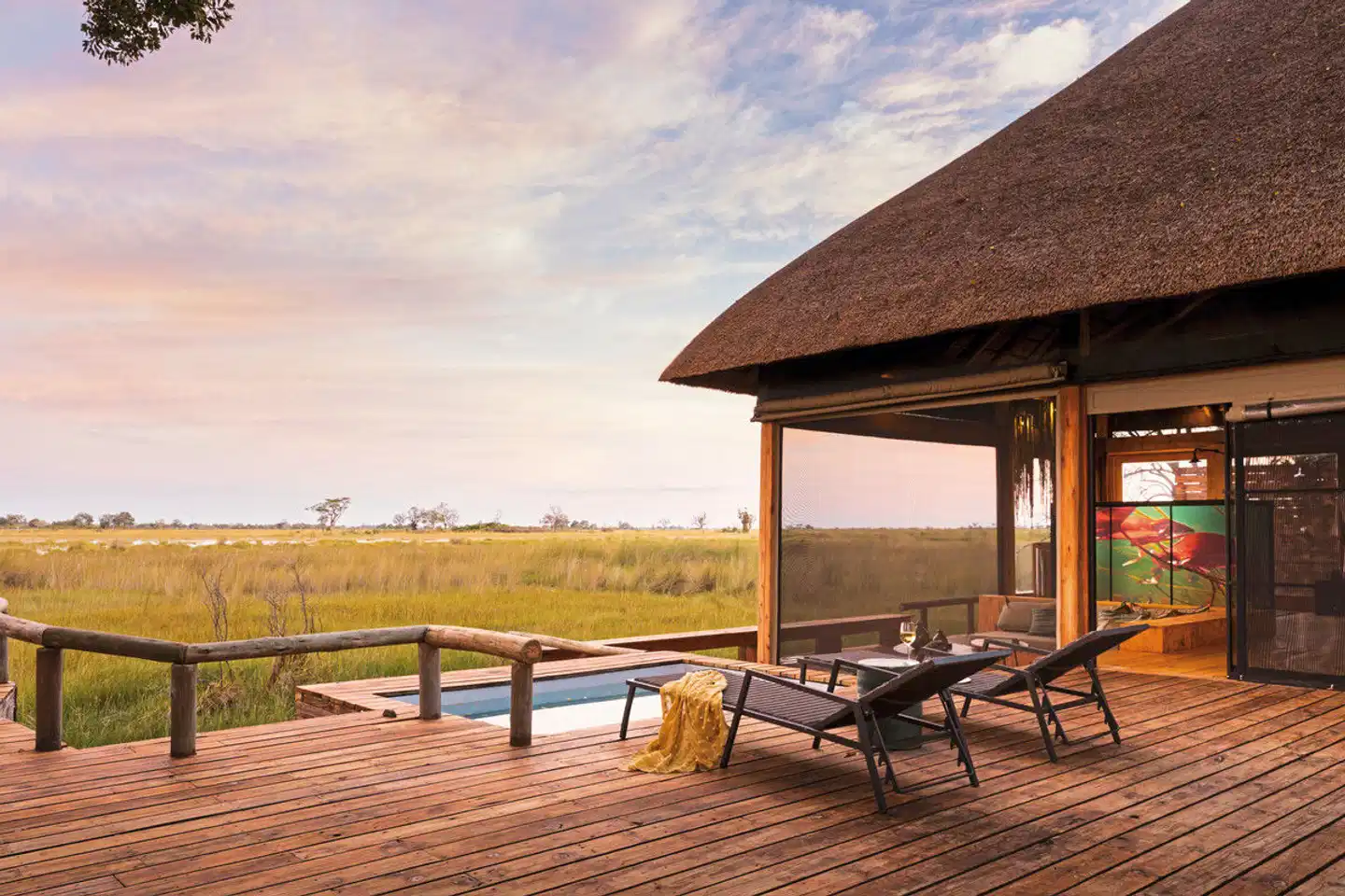 Wilderness Vumbura Plains Camp Terrasse