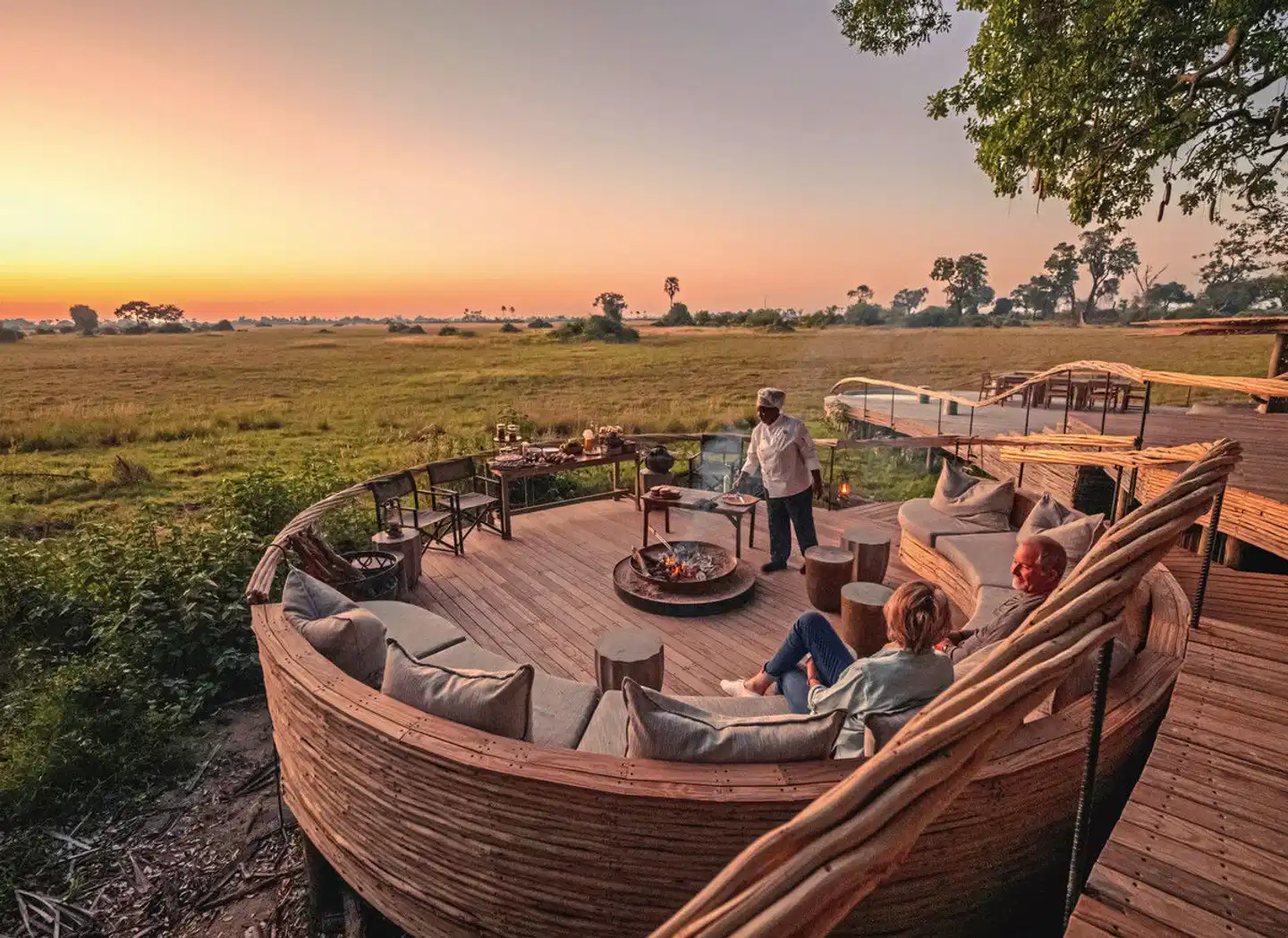 Wilderness Little Mombo Camp Terrasse