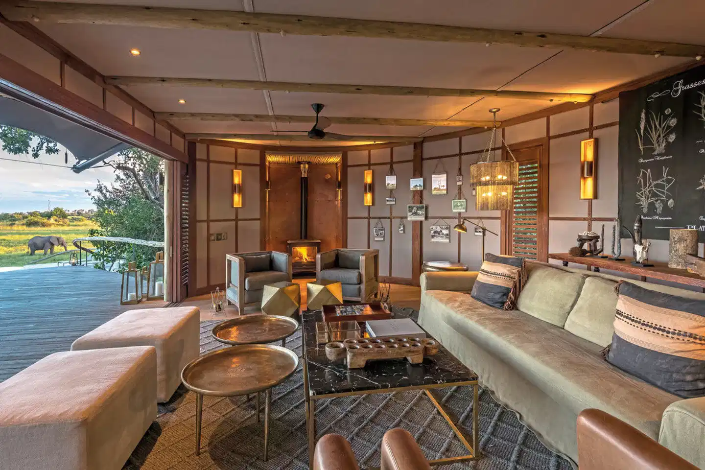 Wilderness Little Mombo Camp Lobby