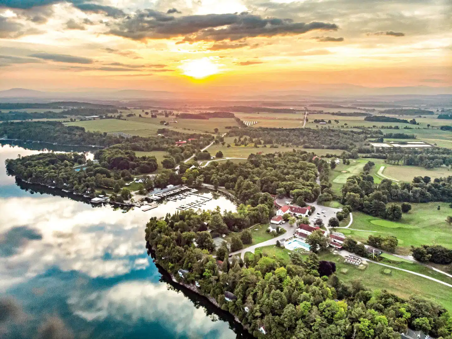 Basin Harbor Landschaft
