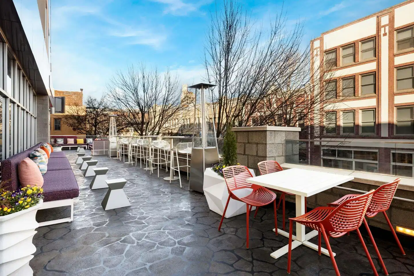 Aloft Asheville Downtown Terrasse