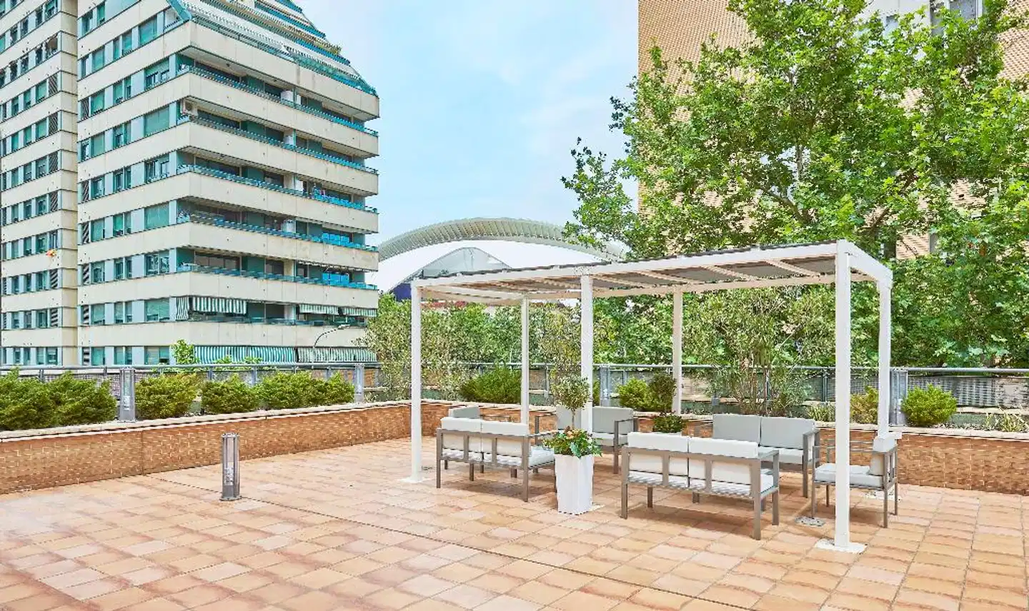 NH Valencia Las Artes Terrasse