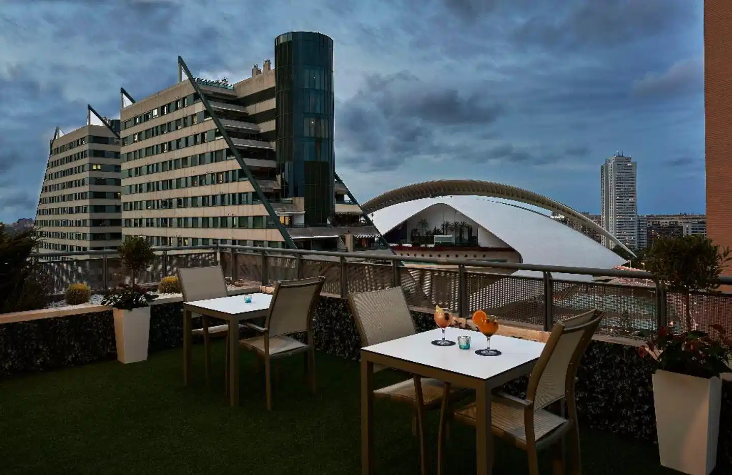 NH Valencia Las Artes Terrasse