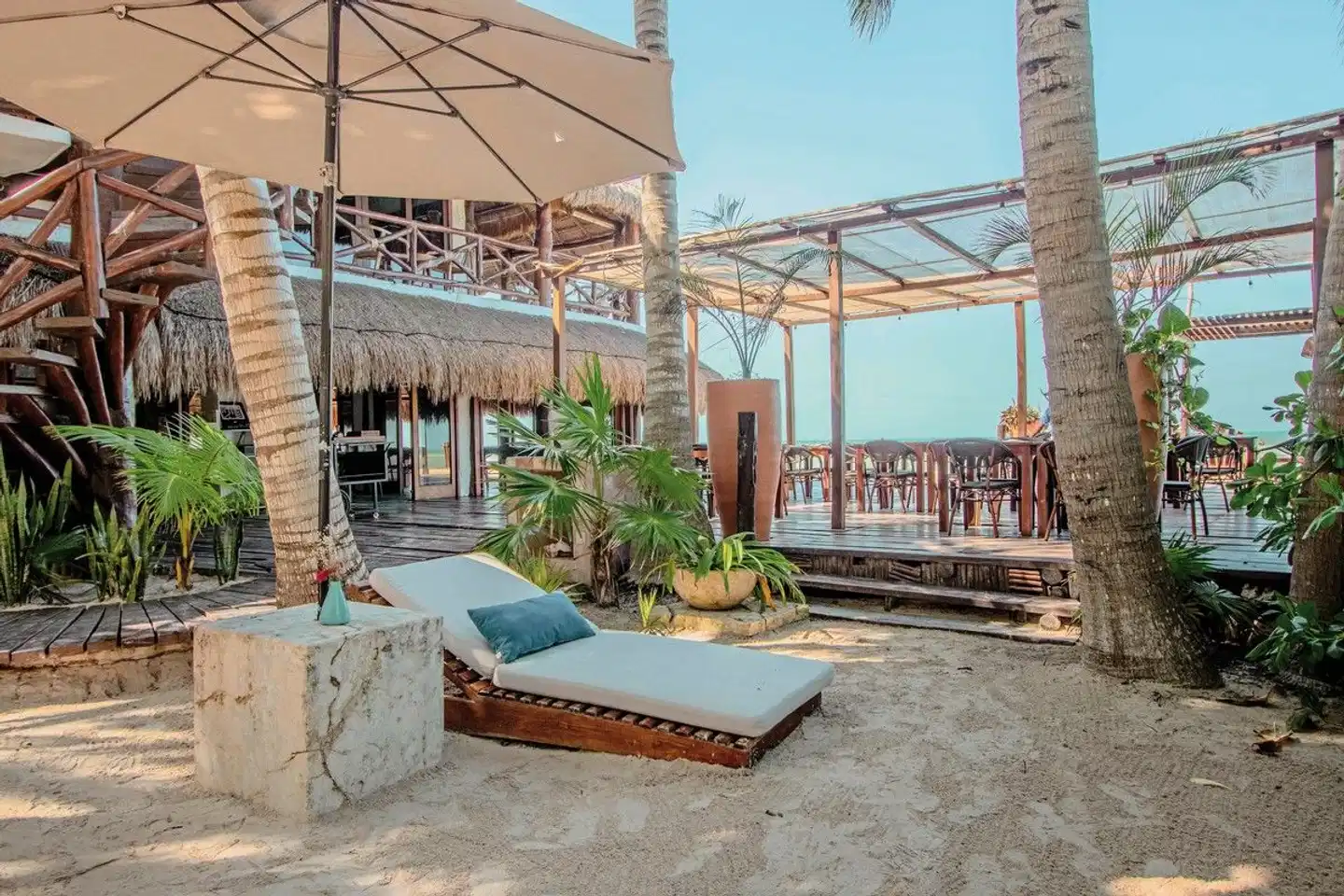 Las Nubes de Holbox Terrasse
