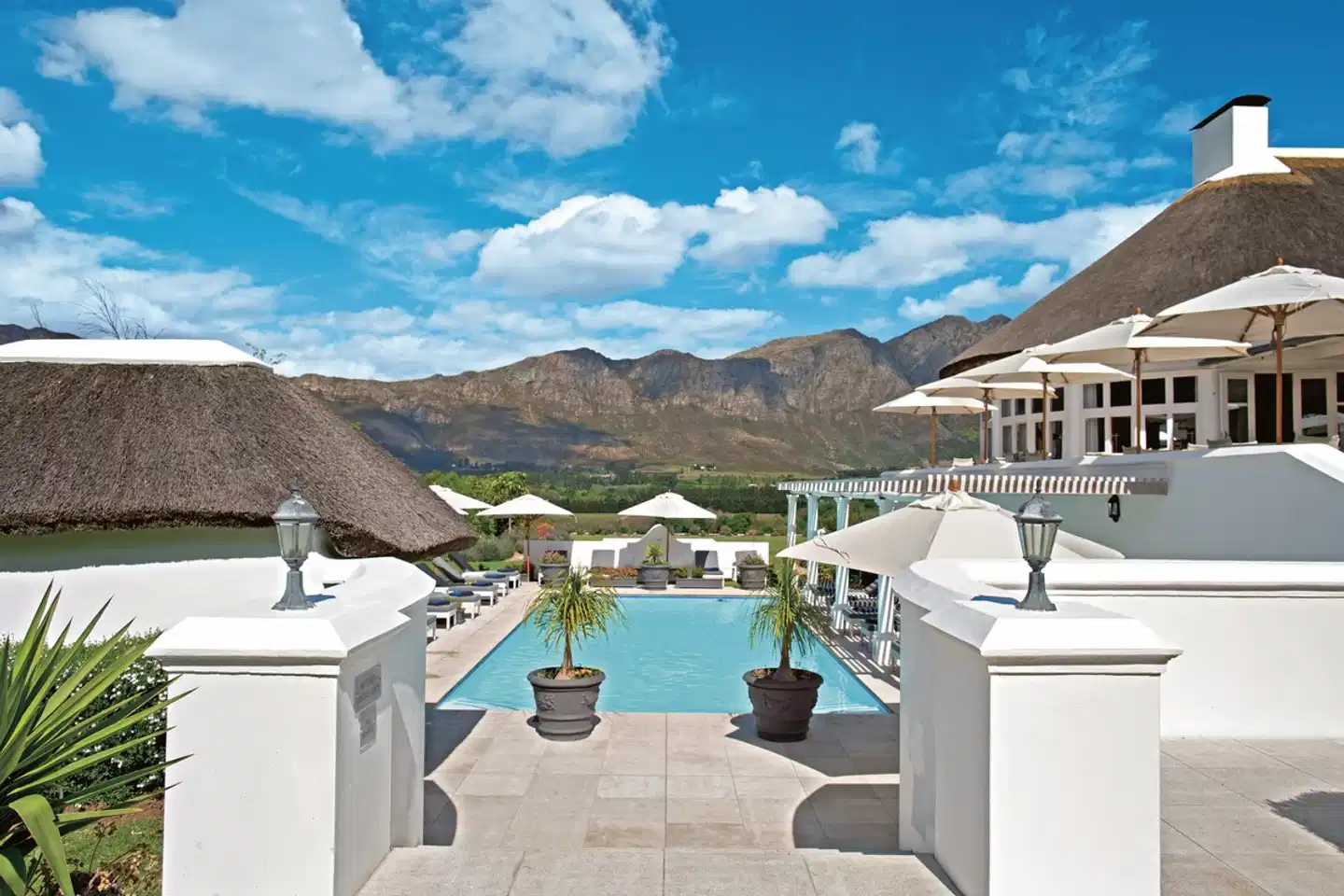 Mont Rochelle Hotel & Mountain Vineyard Terrasse